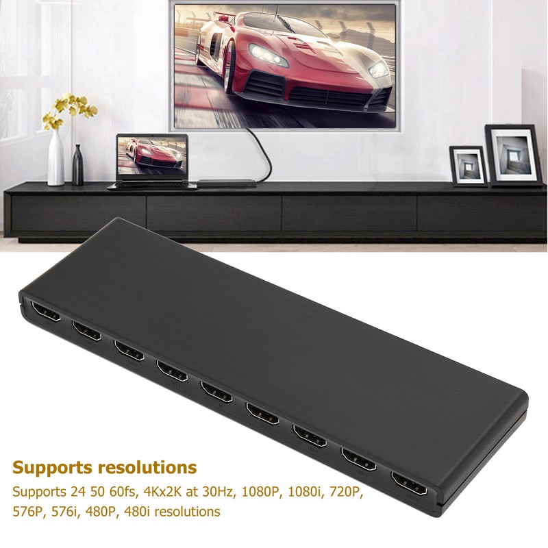 4K 1x8 HD Multimedia Interface Distributor 1 in 8 Out