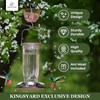 Kingsyard 2 Pack Glass Hummingbird Feeder for Outdoors, 16 Oz