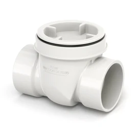 GASHER 3" PVC Backflow Preventer Valve, Sewer Check Back Flow Preventer Drain Backflow Preventer Valve for a Variety Of Drainage Systems