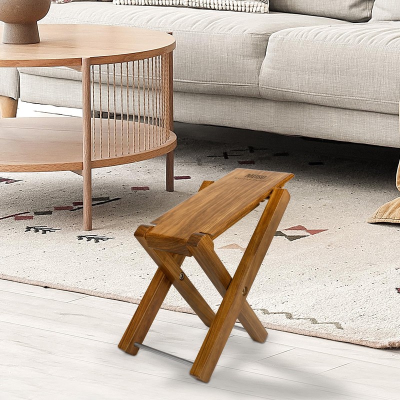 Guitar Stool Foot Rest, Adjustable Foot Stool Folded Wooden Pedal,Pedicure