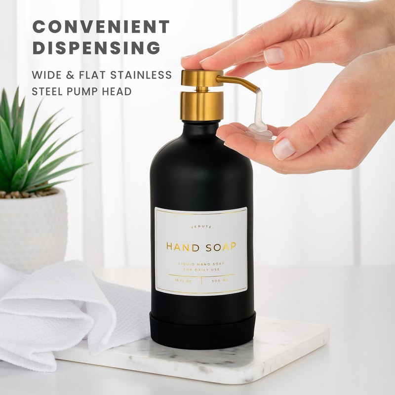 Hand and Dish Soap Dispenser for Kitchen and Bathroom, Set