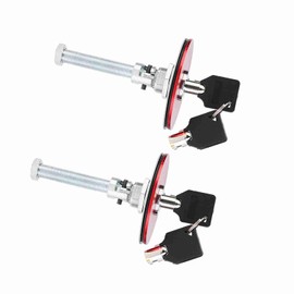 Kit de Pasador de Seguridad para Cerradura de capó de Coche, 4 Llaves (Rojo)