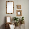 47th & Main Boho Rectangular Woven Hanging Mirror for Wall