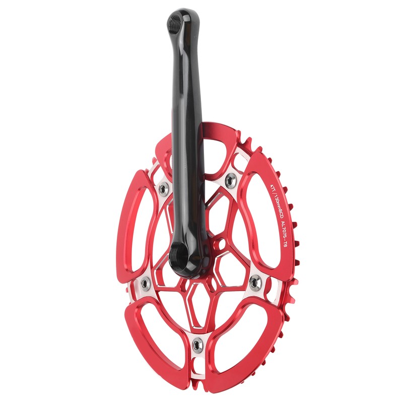 BCD130mm Bike Crankset Crank Arm Aluminium Alloy 47T Single Speed