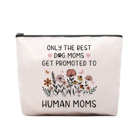 CEASQVAA New Mom Gifts for Women Makeup Bag, Pregnancy Gift for Expecting Mom, Mom to Be Gifts for 1st Time Mom, New Mommy Essentials Pregnancy Must Haves Makeup Cosmetic Bag Travel Pouch