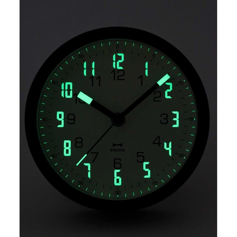 BRUNO Luminous 7 Seg Clock Dark Gray No Size BCW045-DGY