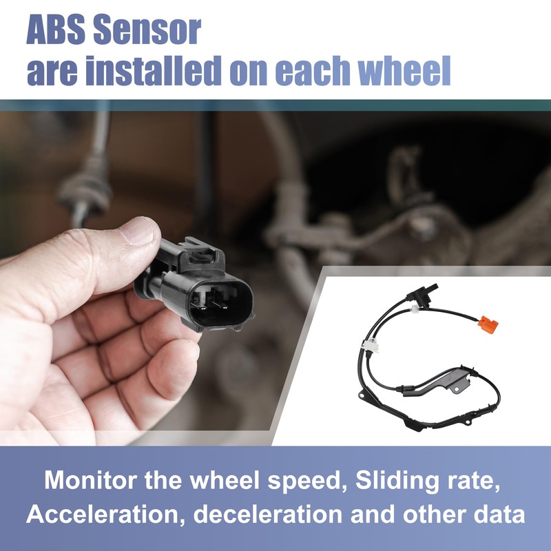 uxcell 4pcs Front Rear Left Right ABS Sensor Wheel Speed