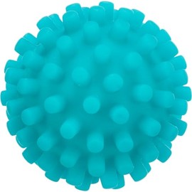 TRIXIE hedgehog ball for dogs, ø 6 cm, blue, 3428, vinyl, large pimples, squeaker, chewing, retrieving