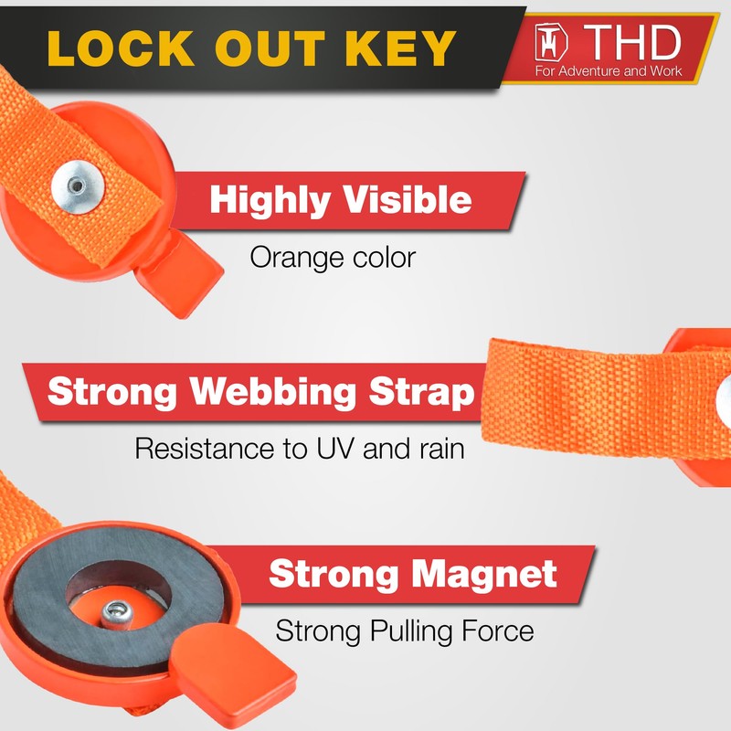 THD Magnetic Boat Trailer Surge Brake Lockout Key, with Easy