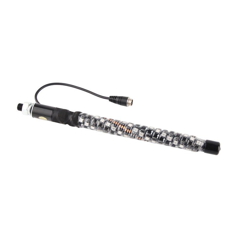1ft LED Whip Lights 12‑24V 20 Colors IP67 Waterproof Overload