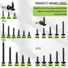 mxuteuk 1095PCS Self Tapping Screws Assortment Kits, #8#10 410 Stainless