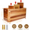 Wooden Kitchen Utensil Holder Organizer for Counter or Countertop, Large