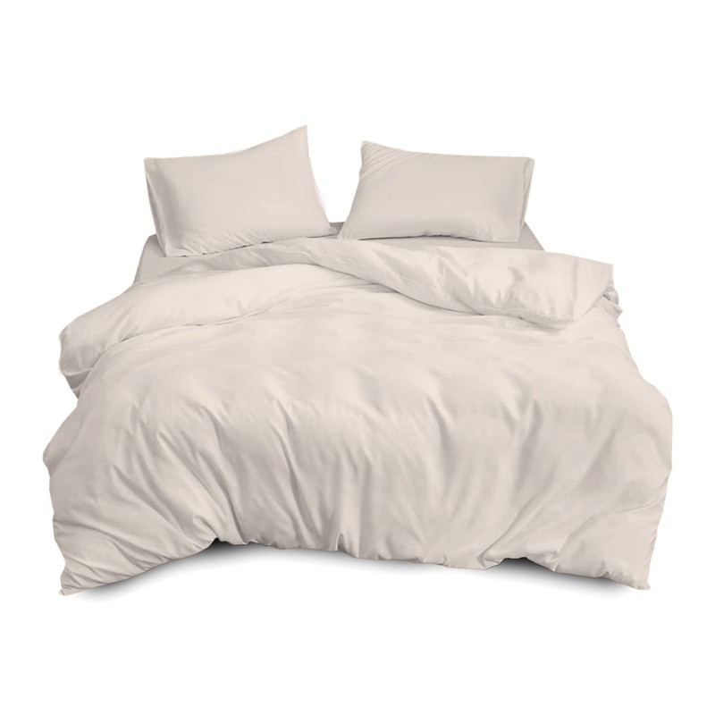 Sapphire Collection Plain Duvet Cover With Pillow Case Non Iron