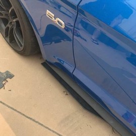 Hardcore Designs MUSTANG GT500 STYLE SIDE SKIRT EXTENSIONS 2015-21 Made in USA!