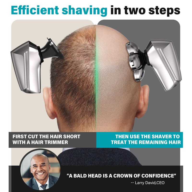 Gisaae Head Shavers for Bald Men, Upgraded 7D Electric Razor,