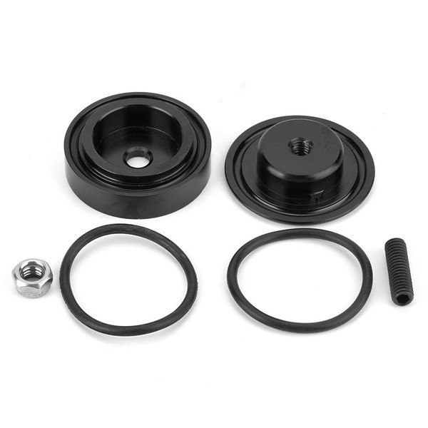 VOBOR Rear Windscreen Wiper Cover, Windscreen Wiper Plug, Black Aluminium
