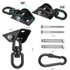 Hammock Hanging Kit,Hanging Chair Hardware 360°Rotating 1200 lb Capacity Hammock