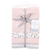 Hudson Baby Unisex Baby Cotton Flannel Receiving Blankets, Pink Clouds,