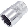 HAZET Socket, 12 Angle, 900Z-19, Double Side Width: 0.7 x