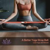 2PCS Yoga Straps 2.5M, Durable Cotton Yoga Straps for Stretching,