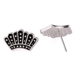 RBG Dissent Collar Stud Earrings Ruth Barder Ginsburg Feminist Stud Earrings-silver