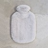 Fashy Hot Water Bottle with Cover Made of High-Quality Faux