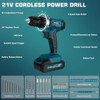 Tool Kit with 21V Cordless Drill - Sundpey 255-PCs Portable