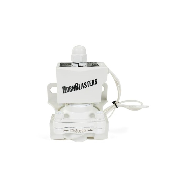 HornBlasters 1/2" 12v Stainless Steel Electric Air Valve (White)