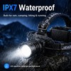Curtsod Rechargeable LED Headlamp 2-Pack - 99000 Lumens Super Bright