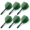 CUESOUL Rust Integrated Dart Shafts and Flights Pack of 6