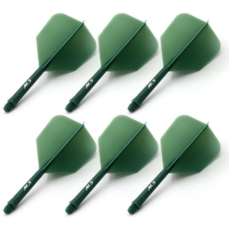 CUESOUL Rust Integrated Dart Shafts and Flights Pack of 6