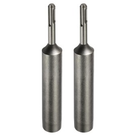 HARFINGTON 2pcs Plus SDS Ground Rod Driver 23/64" for 25/32" Ground Rods Driver Adapter Bits for Rotary Hammer Drill Tool 7" Long