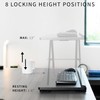VIVO Black Single Top 27 inch Heavy-Duty Scissors Lift Keyboard