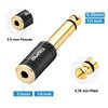 tisino 1/4 Mono to 3.5mm Stereo Adapter, Gold Plated 6.35mm