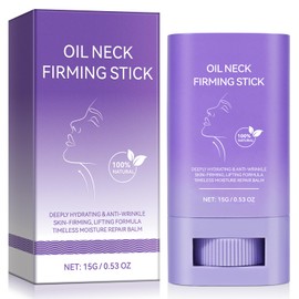 Nacken festigender Stick,Festziehen und Anheben von Nacken Pflege Creme Stick,Nährende Feuchtigkeitscreme Öl für Schlaffe Haut,Anti-Falten,Feuchtigkeitslöschen Feine Linien für Frauen Männer Bis15Gram