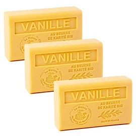 Maison du Savon - Set of 3 Soaps with Shea Butter, Vanilla, 3x125 g