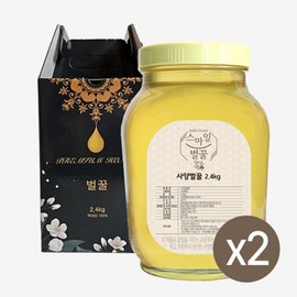Smile Bee Honey Honey 2.4kg x 2 bottles / 스마일벌꿀 사양벌꿀 2.4kg x 2병