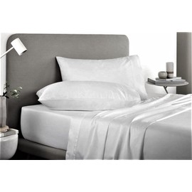 Cottingon, Premium 400 TC 100% Egyptian Cotton 4 PC Sheet Set 15" Deep, White-RV King 72"x80"