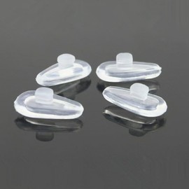 Eyeglass Push in Nose Pads,10 Pairs Glasses Replacement Air Cushion Nose Pieces,Anti Slip Soft Silicone Air Chamber Nosepads for Eyeglasses, Sunglass
