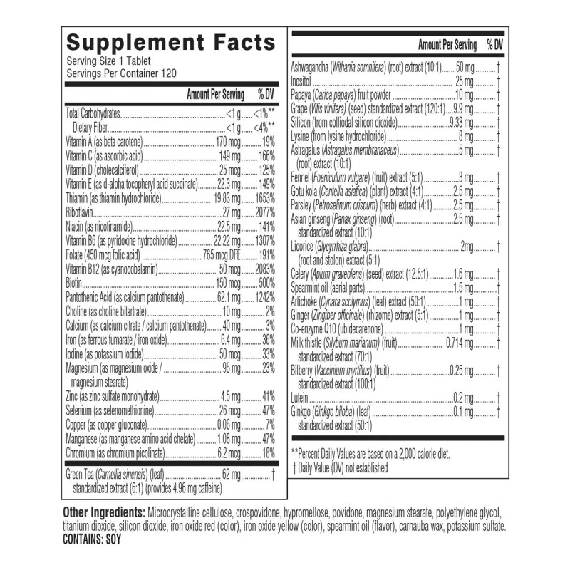 Swisse Daily Multivitamin Para Mujeres 47 Vitaminas