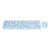 Keyboard Mouse Combo 2.4G Retro Multi Color Mute Cover Wireless