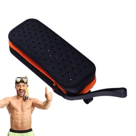 Swim Goggles Case, Swimming Goggles Case Glasses Holder, Lanyard Attached Water Sport Accessories Organizer Portable Bag for Gym, Beach