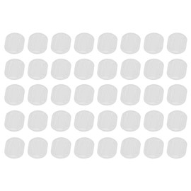 DEARMAMY 40pcs Ear Clip Pads Earring Cushion Pad Clear Earring Backs Earring Backs for Studs Clip on Earring Pads Backs for Earrings Earring Backs Soft Clear Clip on Earring Cushions Pvc