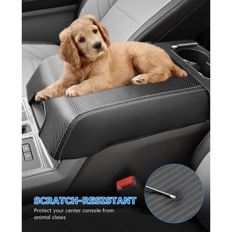 INTGET Center Console Cover for Ford F150 Accessories 2015-2020 2016