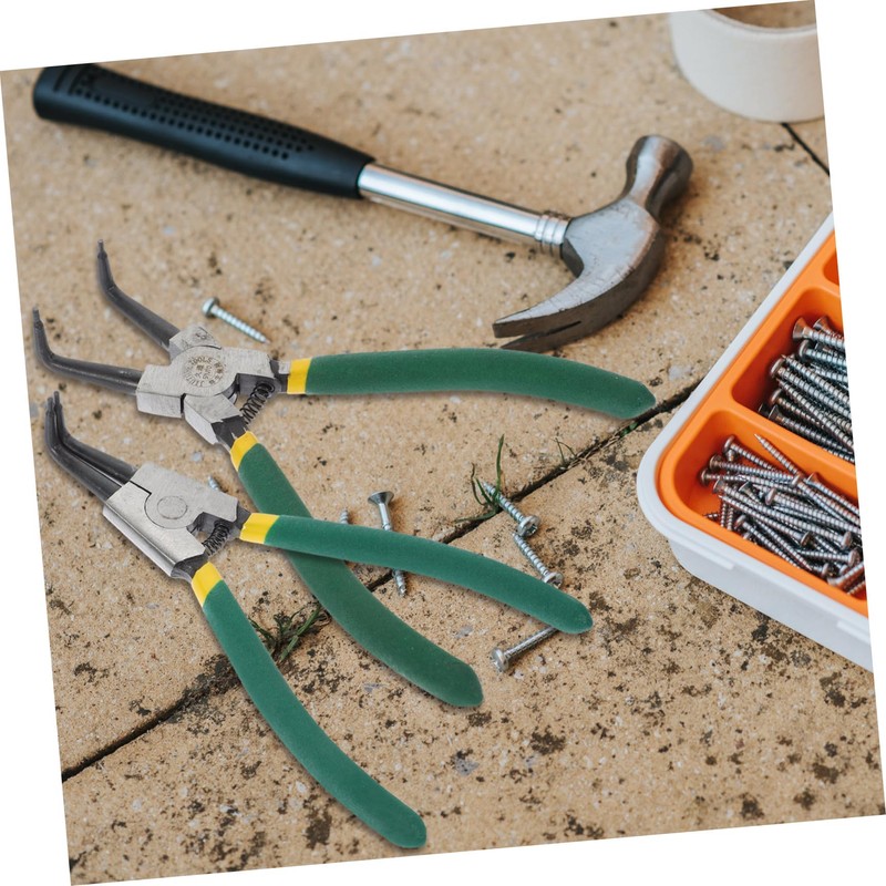 VILLFUL Spring Loaded Circlip Pliers 4pcs Tool Kit Internal External