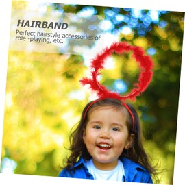 Beavorty Angel Headband Angel Costume Headband Angel Costumes for Women Sole Sauce Angel Wings Adult Angel Cosplay Angels Hair Hoops Alas Artificial Aldult Hair Accessories