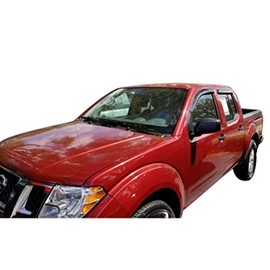 TRAILFX Rain Guard Tape On Window Vent Visors Acrylic with A Smoke Tint 4 Piece Compatible with FRNTR Crew 05-20 - 4407H