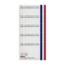 Neurolabs Supercritical Vegetable Altige Omega 3 727mg x 5 30 capsules / JJ Mall / 뉴로랩스 초임계 식물성 알티지 오메가3 727mg x 30캡슐 5개 / JJ몰