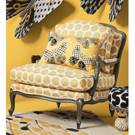 MacKenzie-Childs MACKENZIE CHILDS Spot On Butterfly Lumbar Pillow