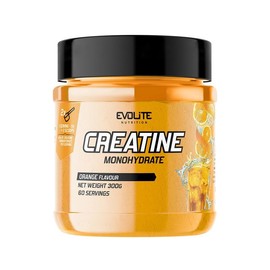 Creatin Monohydrat 300g - Taurin Kreatin Pulver, Pre Workout - 60 Portionen - Perfekt Löslich, Vegan, 2 Monate Vorrat - Evolite Nutrition